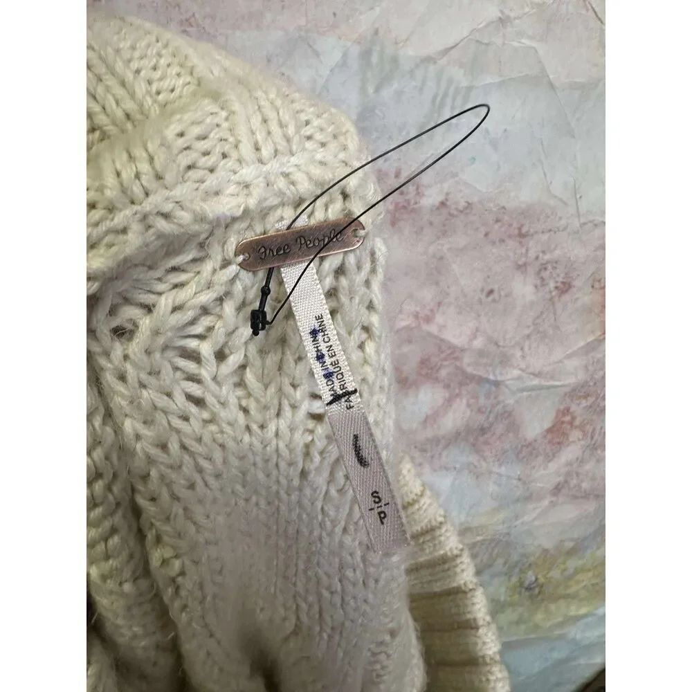Free People Gilded Cable Embellished Jumper $269 - Picture 9 of 9